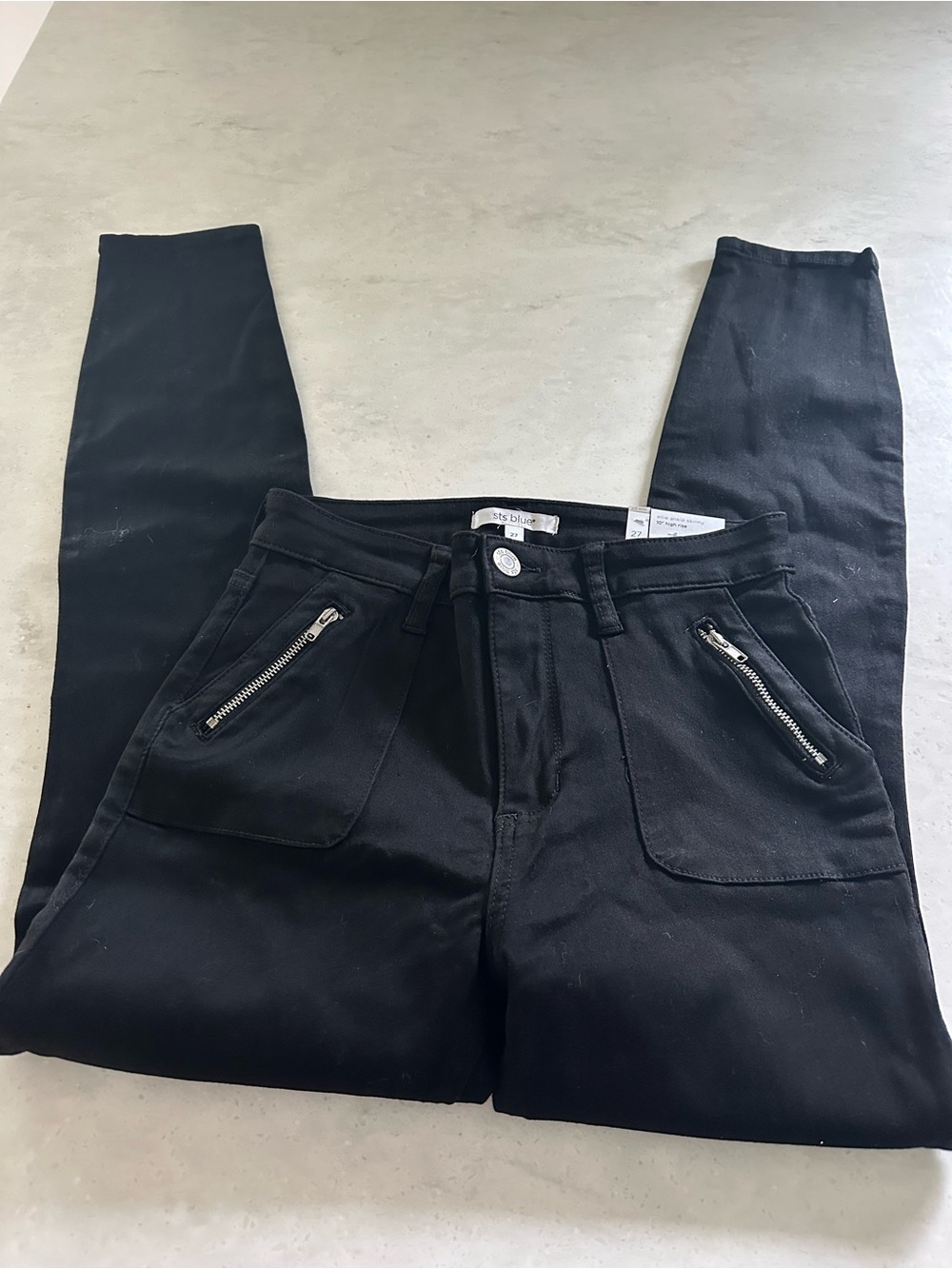 STS Blue -Ellie Black Stretch Ankle Skinny Pants - Picture 6 of 9
